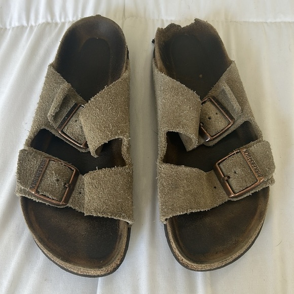 Birkenstock Arizona suede Sandals size 38 size 7– 7 1/2 - Picture 3 of 5